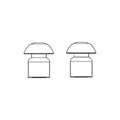 2pcs earpiece Acoustic tube earphone